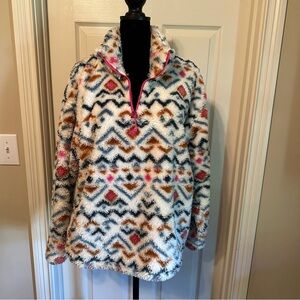 Eddie Bauer women’s long sleeve 1/4 zip fleece.